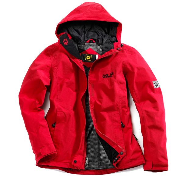 Diese outdoor Jacke von Jack Wolfskin wurde als Freisteller für den Klingelversand Katalog von Frank Sobieray Photodesign in Szene gesetzt.