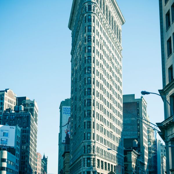 Landscape Fotografie von Frank Sobieray - Pforzheim. Eines der bekanntesten Gebäude in New York City: das Flatiron.